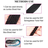 Extension Cheveux, Mèches de Tresse Pré-étirés  Crochet Braid