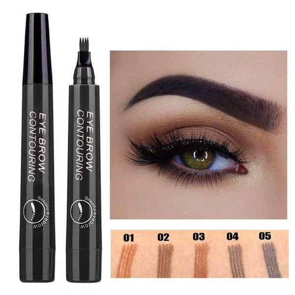 Crayon à sourcils à quatre têtes