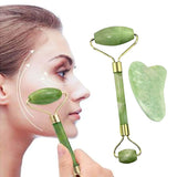 Gua sha et  Rouleau de pierre pur naturel