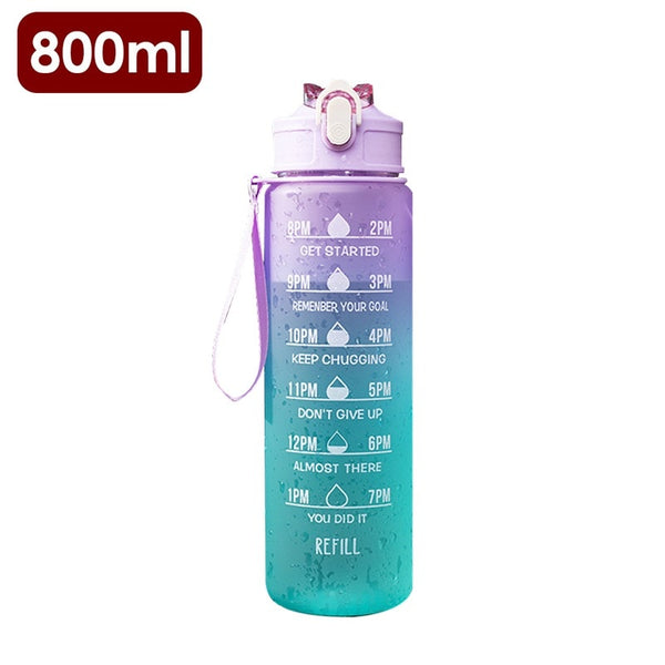 Bouteille d'eau de Sport 800ml pour Camping Voyage Gym Cyclisme, école